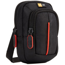 Case Logic small Camera Case with Accessory Pocket - black/red