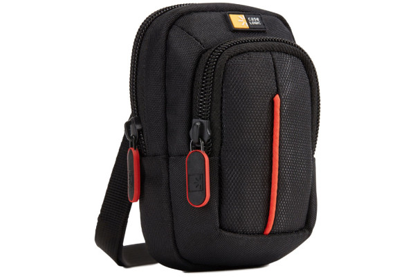 Case Logic small Camera Case with Accessory Pocket - black/red