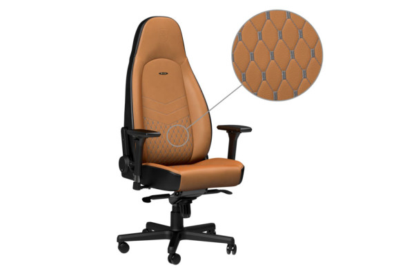 noblechairs ICON Real Leather - cognac/schwarz