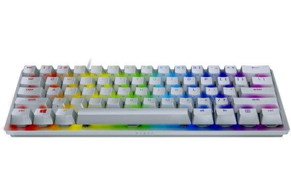 Razer Huntsman Mini Mercury Gaming Keyboard - (Purple Switch) [US Layout]