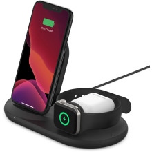 Belkin Boost Charge 3-in-1 Wireless Charger for Apple Devices - black