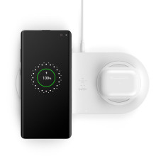 Belkin Boost Charge Dual Wireless Charging Pads [2x 10W] - white