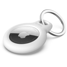 Belkin Secure Holder for Apple AirTag with Keyring - white