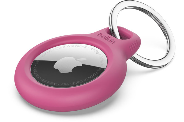 Belkin Secure Holder for Apple AirTag with Keyring - pink