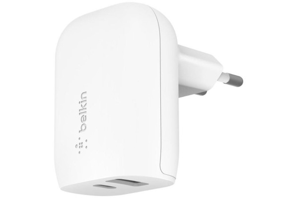 Belkin Boost Charge 32W USB-C PD + USB-A Dual Wall Charger - white