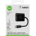 Belkin 3.5 mm Audio + USB-C Charge Adapter RockStar - black