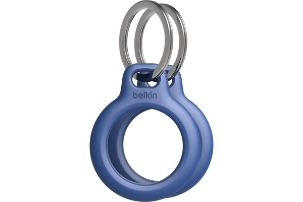 Belkin Secure Holder for Apple AirTag with Keyring 2-Pack - blue