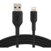 Belkin Boost Charge Braided Lightning to USB-A Cable 15cm - black