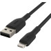 Belkin Boost Charge Braided Lightning to USB-A Cable 15cm - black