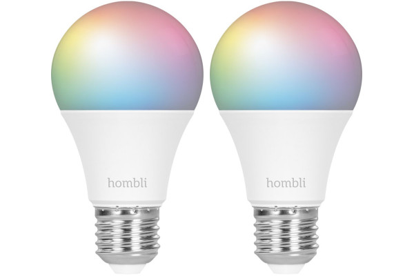 Hombli Smart Bulb E27 (9W) RGB + CCT - Duo Pack